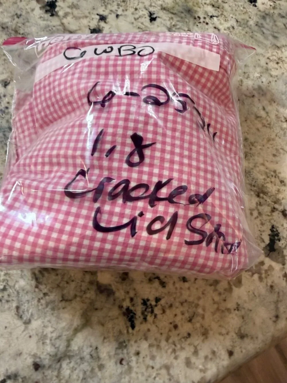 Pottery Barn Kids Organic Cotton Pink Gingham Twin Flat Sheet & Pillowcase Set